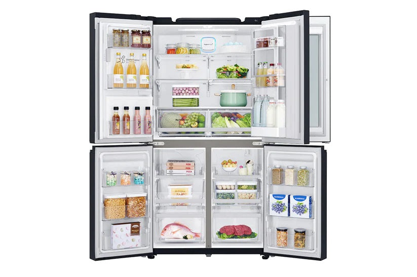 LG Four Door 725 liters Touch Display Ice & Water Dispenser Hygiene Fresh Refrigerator | REF 31 FMQHL-X