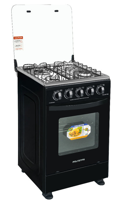 Polystar 4 Burner Oven Grill Gas Cooker | PV-BS50G4A Polystar