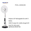 Polystar 18 Inches Rechargeable Standing Fan | PVKL 1838USB