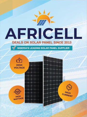 AFRICELL 600W Watts Halfcut Solar Panel Monocrystalline |