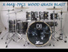 DB Drummer Boss Professional Drum Sets X-Man 7Piece Wood Grain Blast |Xman USA