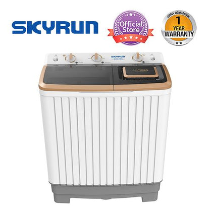Skyrun 12kg Top Loader Twin Tub Semi-Automatic Washing Machine Skyrun