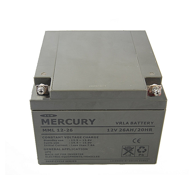 Mecury  Inverter Battery 26Mah/12V freeshipping - Zit Electronics Store