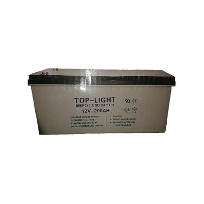 Top Light 12V 200Ah Deep Cycle Gel Inverter Battery Top Light
