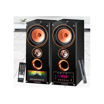 Emgold 2.0 High Power Bluetooth Heavy Duty Sound Speakers With Microphone | EM-2366 Emgold