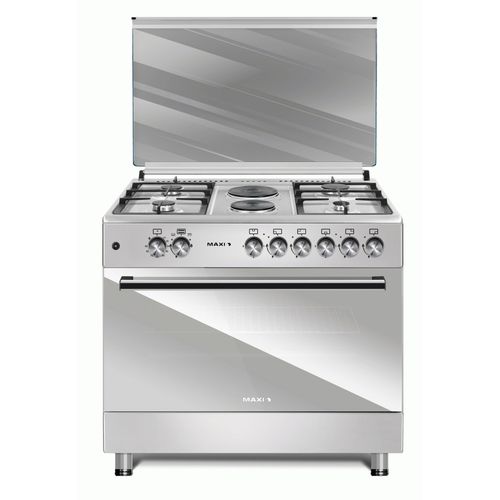 Maxi Style 60*90 (4+2) Inox 4 Gas + 2 Electrical Gas Cooker Inox | MAXI STYLE 60*90 (4+2) INOX Maxi