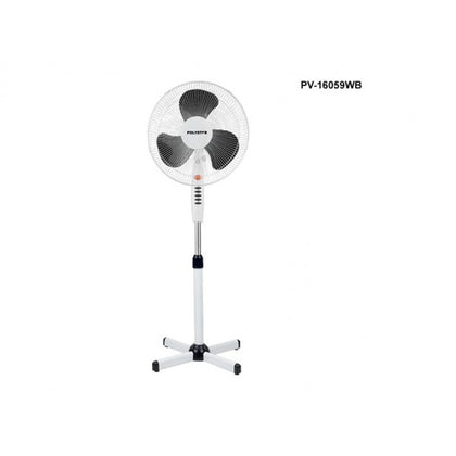 Polystar 16 Inches Standing Fan With Rubber Blades | PV-16059BW Polystar