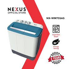 Nexus 10Kg Semi Automatic Twin Tub Washing Machine | NX WM 100SA Nexus