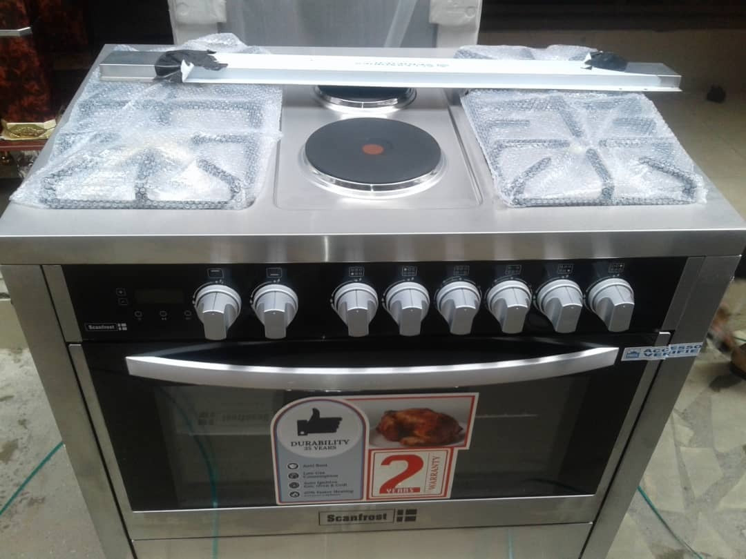 Scanfrost 5 Gas Burners Gas Cooker - SFC9502SS Scanfrost