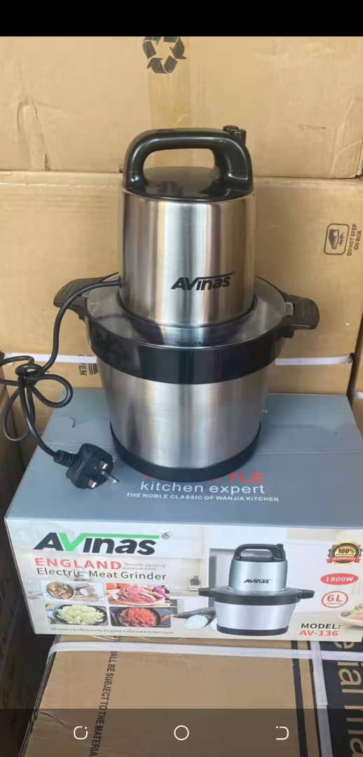 AVINAS 6 Liters ELECTRIC MEAT GRINDER & YAM POUNDER | AV-136 Avinas