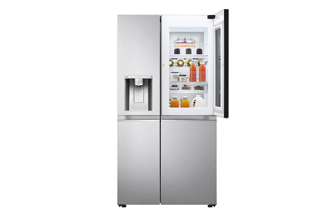 Lg NOK-NOK 674 Ltr InstaView Door-in-Door™, Side-by-Side Refrigerator with Inverter Linear Compressor, DoorCooling+™ Water Dispenser | REF 257 CSES-X LG