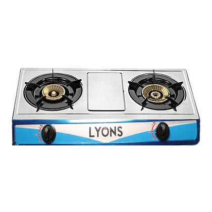 Lyons-Stainless Steel Body-Gas Stove-Double Burner freeshipping - Zit Electronics Store