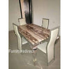 Marble Tintel Dinning Set Furniture + 4 Dinning Chairs Generic