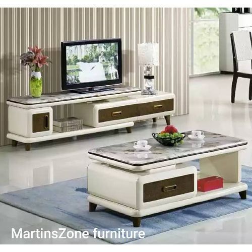 Modern Entertainment Console With Center Table Generic