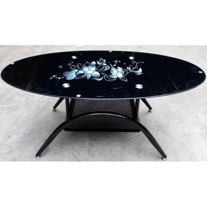Oval Shaped Centre Table - Black Generic