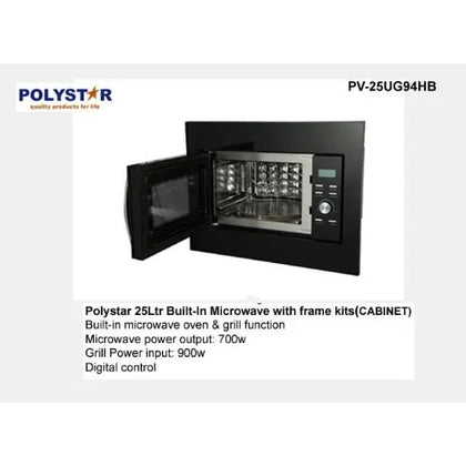Polystar 25 Liters Built-in Microwave Oven | Pv-25ug94hb polystar