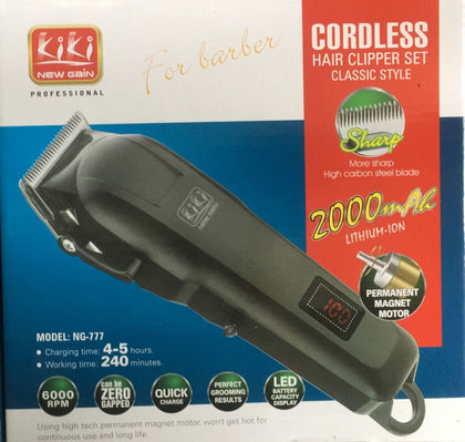 Kiki Cordless/Wireless Hair Clipper | NG-777 Kiki