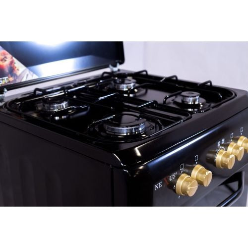 Nexus  Gas Cooker with Oven and Grill 60Cm X 60Cm | NX-6003 (4+0) Black Nexus