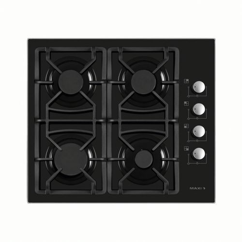 Maxi Table Top  Gas Cooker  60 by 60 (Black) | Maxi 6060 T-840 Maxi