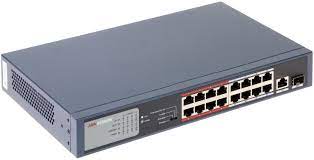 Hikvision 16 Port Fast Ethernet Unmanaged POE Switch | DS-3E0318P-E(B) freeshipping - Zit Electronics Store