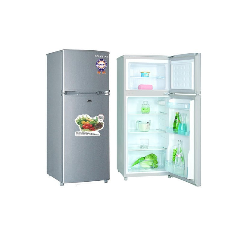 Polystar Double Door Refrigerator 125 Litres  | PVDD-215L Polystar