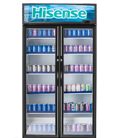 Hisense 758 Liters Side By Side Showcase Fridge Black Color | FL 99 FC Hisense
