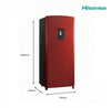 Hisense 176 Liters Single Door Refrigerator With Dispenser| REF 23RSDR WD Hisense