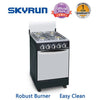 Skyrun 50*50 4 Burner Gas Cooker with Oven | 4+0 Black Skyrun