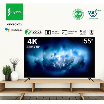 Syinix 55 Inches 4K Ultra HD Andriod Television | 55A1S-UHD Syinix